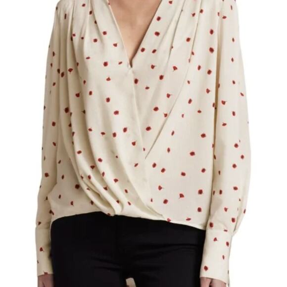 rag & bone Tops - Rag & Bone Lei Floral-Print Blouse